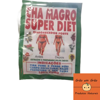 chá magro super diet kit com 3