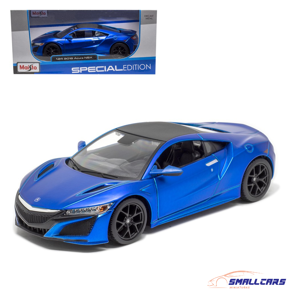 Miniatura em Metal Honda Acura NSX 2018 1/24 Maisto com Caixa