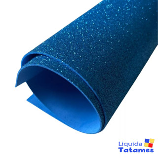 Eva com Glitter 40x48 - 10 Folhas Azul Royal em Oferta na Shopee