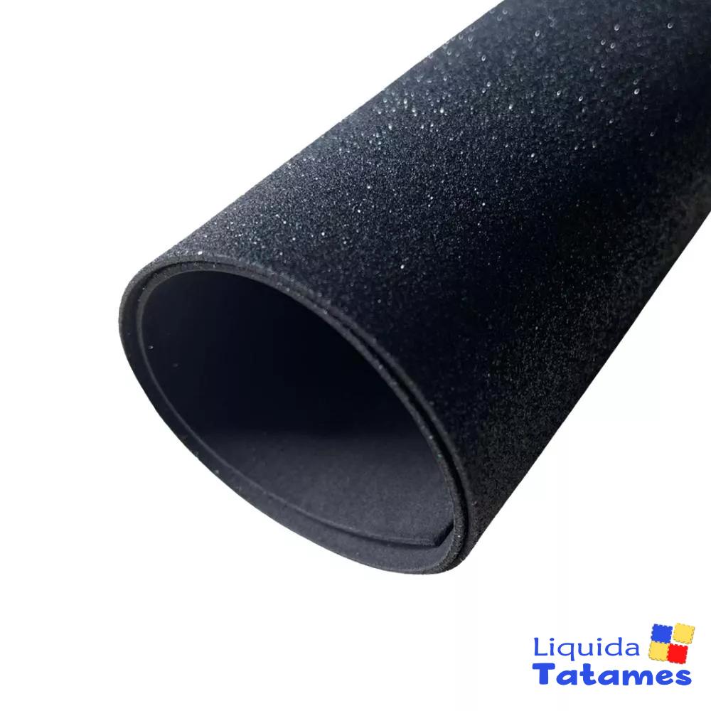 Eva com Glitter 40x48 - 10 Folhas Preto em Oferta na Shopee