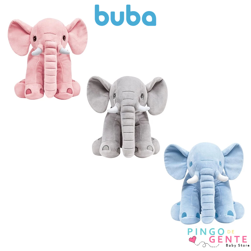Almofada De Pelúcia Antialérgica Elefantinho Bebê Buba em Oferta na Shopee