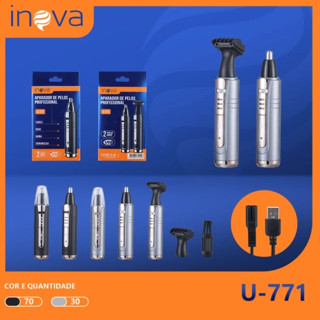 Inova Máquina de Cortar Pelos Cortador Aparador de Cabelos do Nariz e Ouvido Nose Ear Hair Trimmer