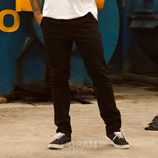 Calça Preta Sarja Premium Masculina Esporte Fino Brim Modelo Skinny em Oferta na Shopee