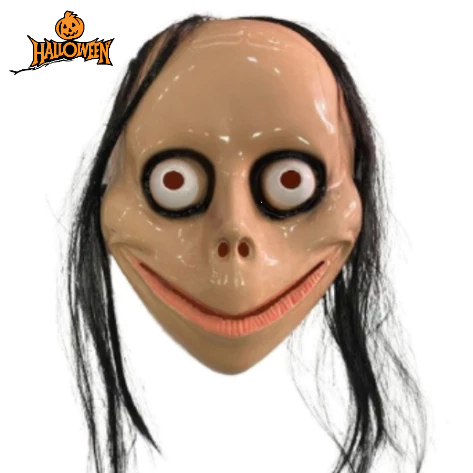 Máscara de Plástico Momo Halloween Unid.