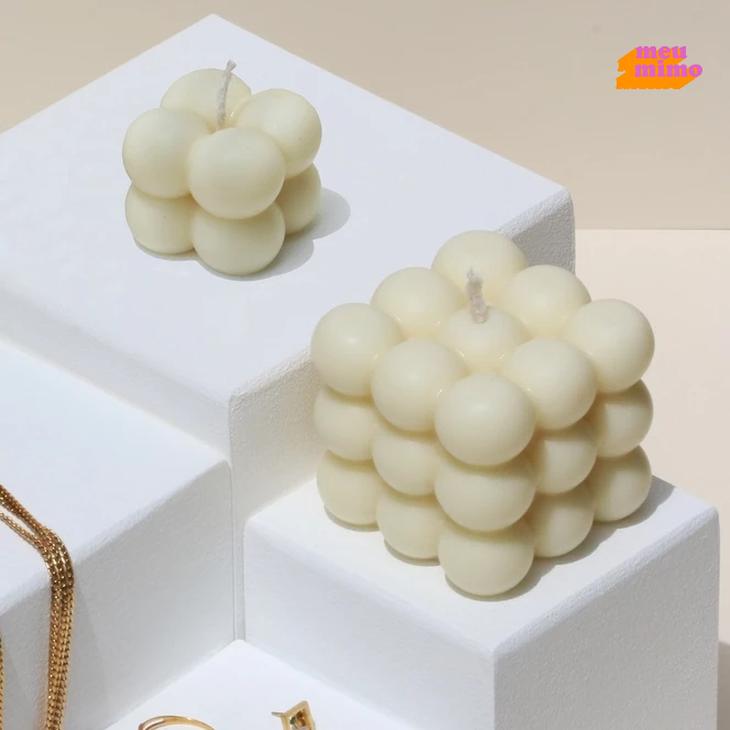 Vela aromática  Vela bubble  Vela decorativa  Vela para decoração perfumada  Vela bolinhas aesthetic  Vela lembrancinha festa casamento batizado 15 anos chá de bebe e debutante presente