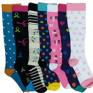 Meia de Compressão Feminina Colorida Cano Longo 3/4 Esportiva Média Compressão em Oferta na Shopee