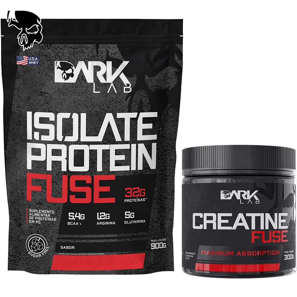 Kit Whey Protein Isolate 900g + Creatina Monohidratada Fuse 300g - Dark Lab