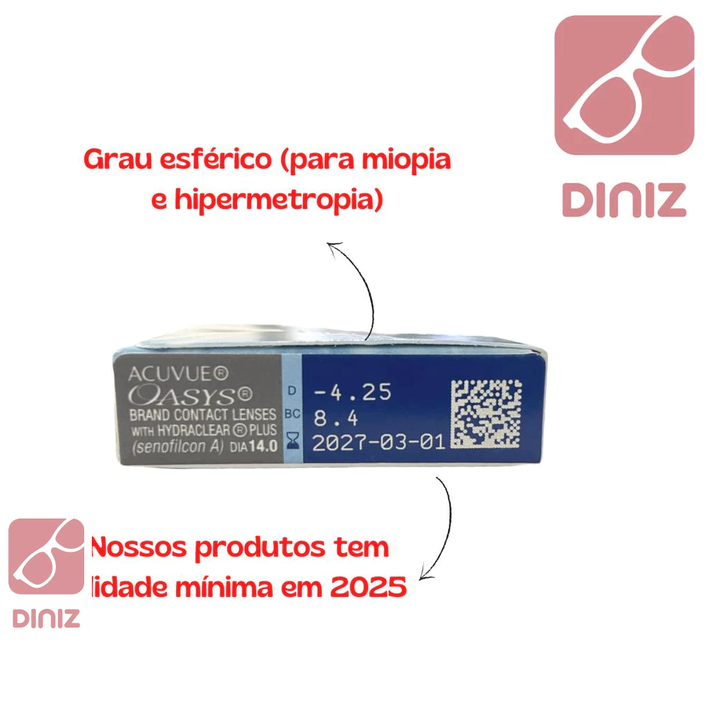 Lente de Contato Acuvue Oasys Descarte Mensal 6 unidades — imagem 2 de 2