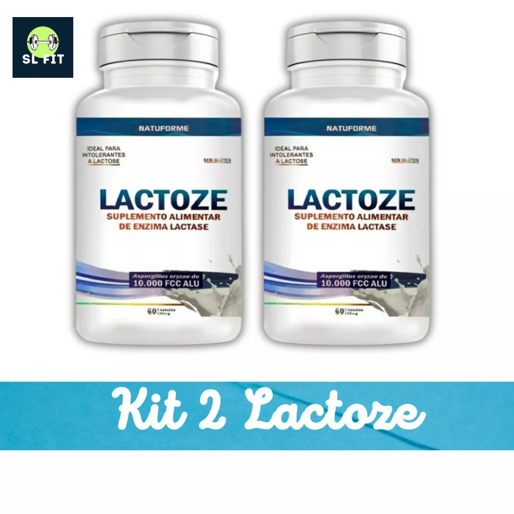 Kit 2 Enzima Lactase 120 Capsulas - Intolerancia A Lactose