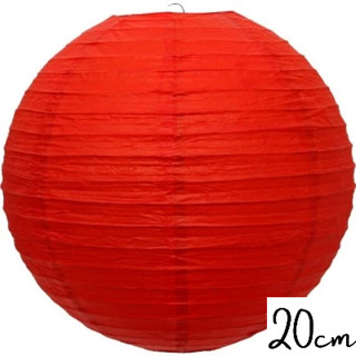 Kit 5 Luminária Oriental Japonesa Lanterna Balão Tyotin Decoração Papel 20 cm Vermelha