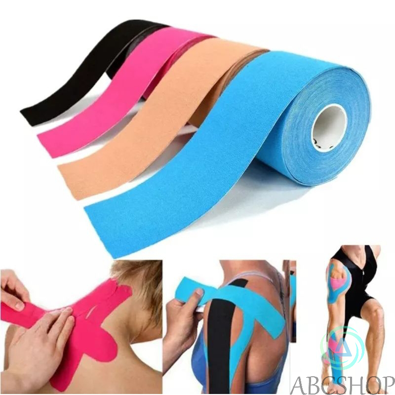 Bandagem Elástica 5Cm X 5M - Fita Kinesio Tape Fisioterapia