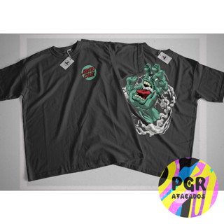 Camiseta Santa Cruz Smoke Streetwear Skatista Unissex 100% Algodão Lançamento Temos Plus Size Envio Rapido