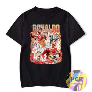 Camiseta Basica Camisa Cristiano Ronaldo Cr7 Momentos Siih Graphic Moda Unissex confortável camiseta