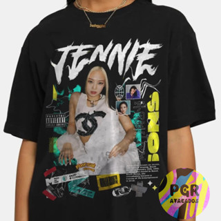 Camiseta 100% Algodão Unissex Algodão Artista Kpop Blackpink Jennie Kim Lançamento - Envio Rapido em Oferta na Shopee