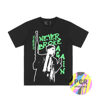 Camiseta Unissex Algodão Vl Never Broke Again Lançamento Envio Imediato camisa