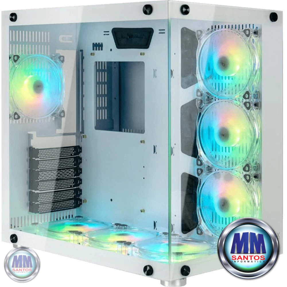 Gabinete Gamer Motospeed Hyrax Vidro Temperado HGB700 - Sem fan