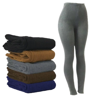 Meia Calça Feminina de Lã Grossa Segunda Pele Adulto Inverno