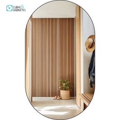 ESPELHO DECORATIVO OVAL 60CMX35CM MODERNO LUXO SALA QUARTO BANHEIRO