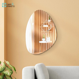 Espelho Organico 70x50 80x60 90x60 100x60cm Grande Moderno Lançamento Promoção com Suporte em Oferta na Shopee
