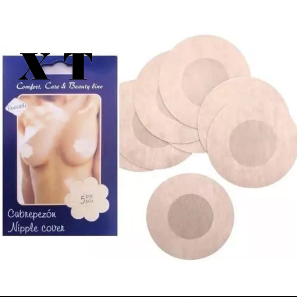 kit 10 Até 100 pc Tapa-Seios Invisível Adesivo Protetor para Tampar MamAureolailos（1pacote 10pc）