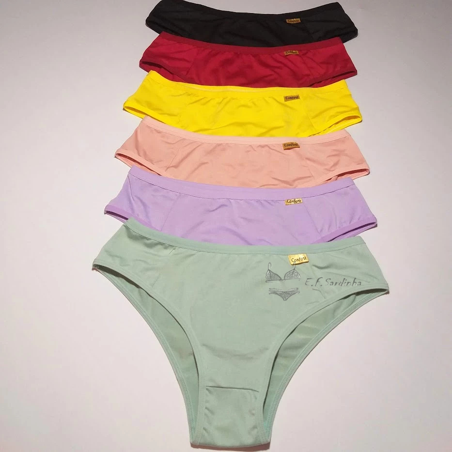kit c/5 Calcinha Lingerie Tangão Conforto Microfibra em Oferta na Shopee