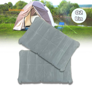 Kit 02 Travesseiros Infláveis De Viagem Passeio 42cm em Oferta na Shopee
