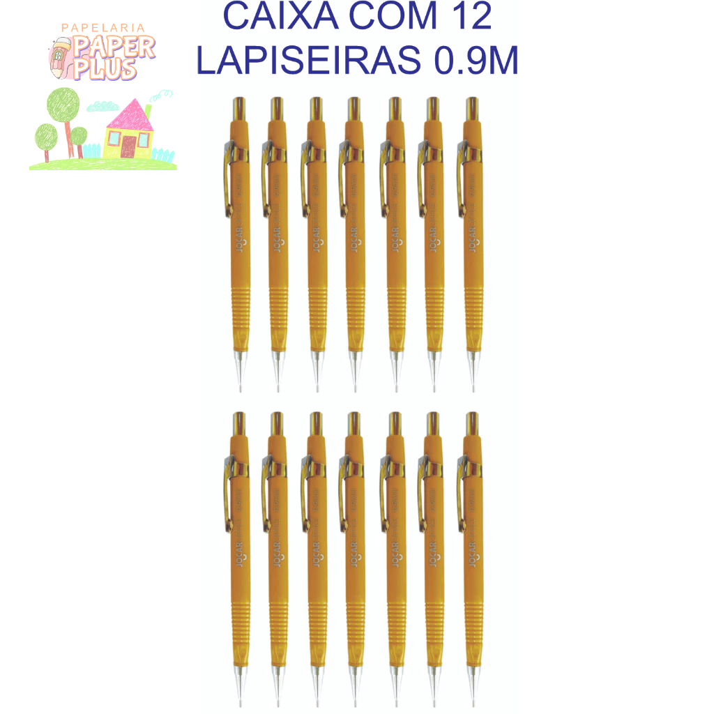 Lapiseira Técnica Hexagonal 0.9 Caixa com 12 unidades Jocar Office, Material Escolar, Escritório em Oferta na Shopee
