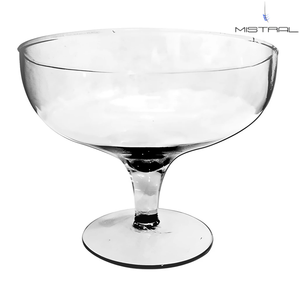 Taça de Vidro Tailândia Grande para Confeitaria 2,8 Litros 23x19cm Mistral Vidros Ref 935