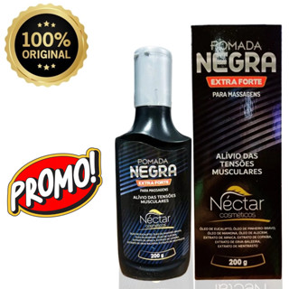3 Unidades Pomada Negra Néctar Extraforte Massageadora 200g - 100% Natural Original