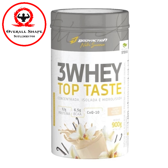 Whey Protein 3w Top Taste 900g - Bodyaction