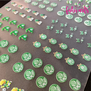 120 Adesivos de Unha Pré Prontos Palmeiras