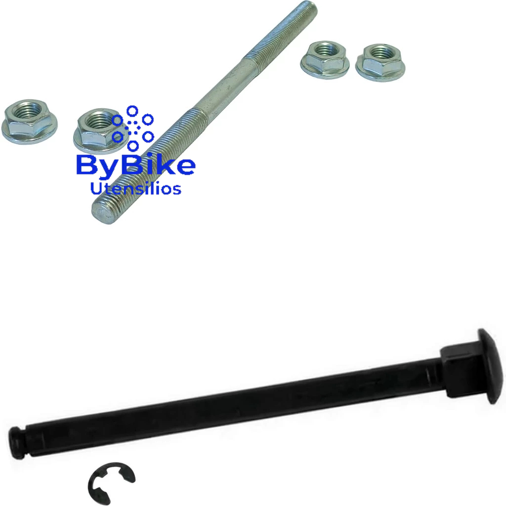 Kit De Eixo Dianteiro e Traseiro(SÓ SERVE PARA BICICLETAS FABRICADA PELA NATHOR) P/Bicicletas  Aro 12 Nathor