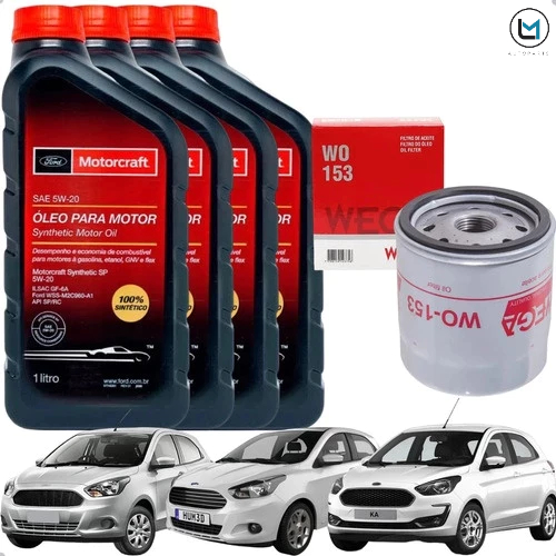 Kit Troca Óleo Filtro Original Original 5w20 Ka 1.0 1.5 - Spare Parts and Accessories for Vehicles
