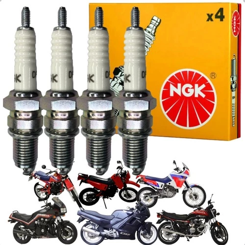 Kit Jogo 4 Velas De Ignição Ngk Moto Cbx 750 Indy Cb 450dx Cbr 450sr Nx 200 DP8EA9 em Oferta na Shopee