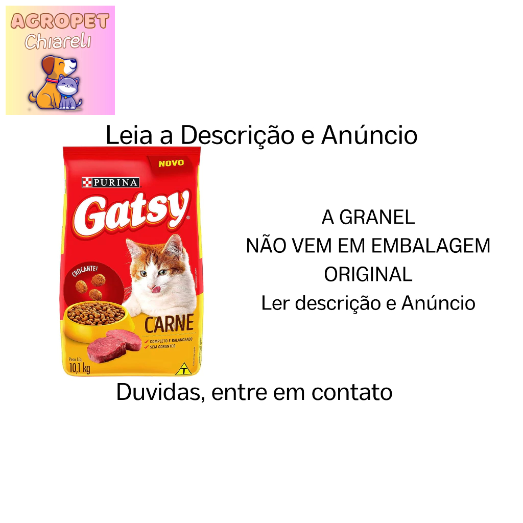 Ração para Gatos Gatsy Purina 1 kg (A GRANEL)