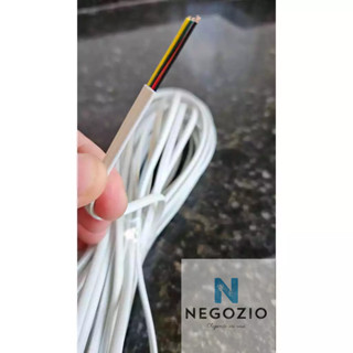 Cabo Flexível  Para Iluminação Led Piscina e Projetos com Fita Led Sem Blindagem 4 Vias Multi Cores