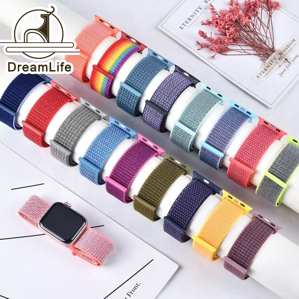 38/40mm Pulseira Nylon Velcro para Apple Watch / Iwo/ Champion e Tamanhos 42/44mm
