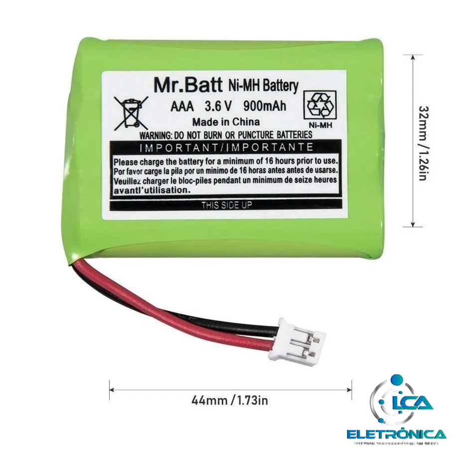 Bateria Para Babá Eletrônica Mbp33/33s/ Mpb 33