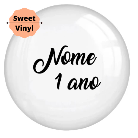 Balão bublle 18 polegadas e adesivo personalizado em Oferta na Shopee