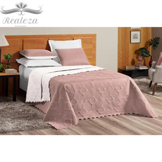 Kit Cobre Leito Inovit Dupla Face C/ Porta 3pçs Casal Queen 2,60 x 2,40 Matelado Ultrassônico em Oferta na Shopee