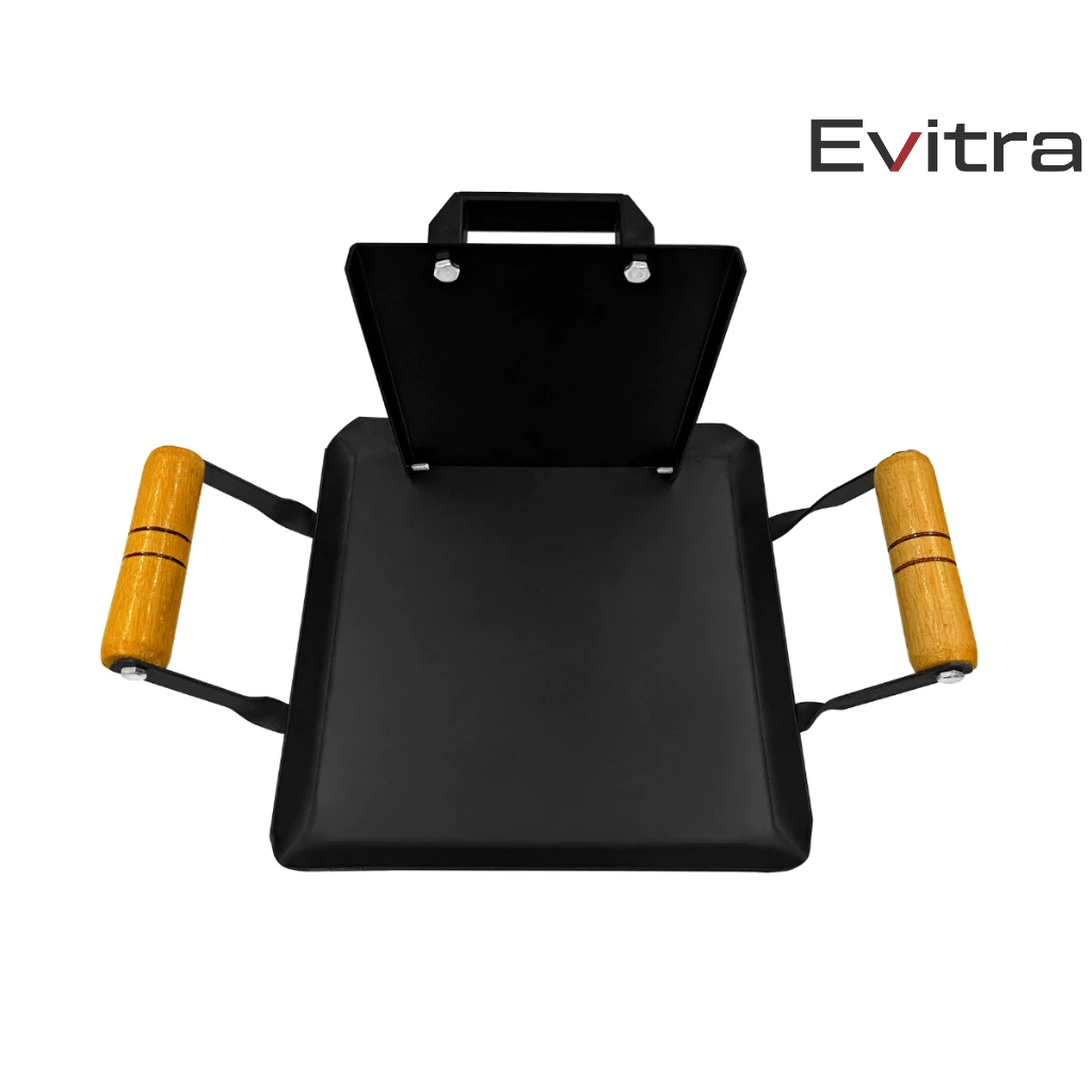 Bifeteira Chapa Aço Carbono Quadrada Fogão Churrasqueira Alça madeira em Oferta na Shopee