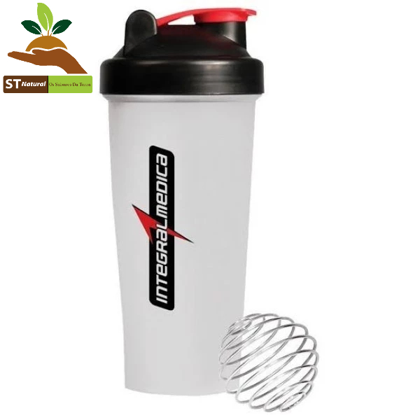 Coqueteleira Academia 600ml Transparente com Mola - Integralmédica