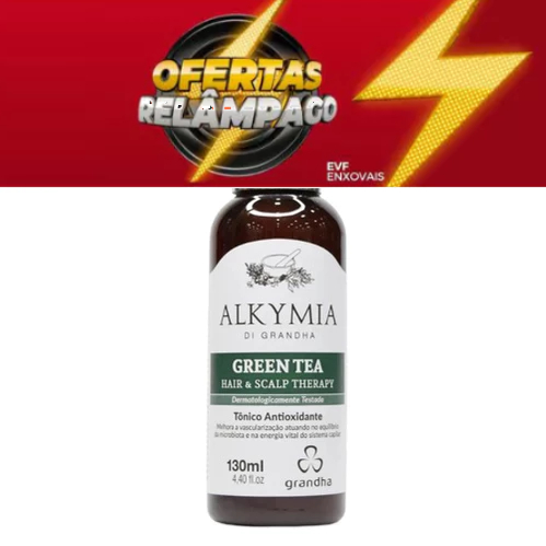 Grandha Tônico Capilar para Crescimento Capilar Green Tea Hair Scalp Therapy 130ml em Oferta na Shopee