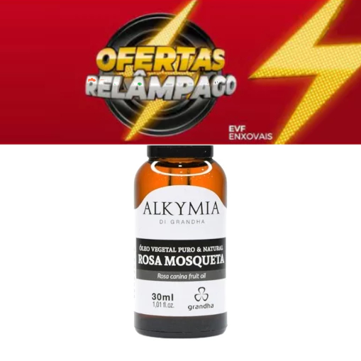 Óleo Vegetal de Rosa Mosqueta 30ml Grandha Alkimia 100% PURO regeneração da pele e o combate estrias