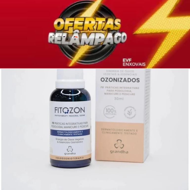 Óleo de Girassol Ozonizado Grandha Fitozon F6 Cuidados com as unhas para Podologia Manicure em Oferta na Shopee