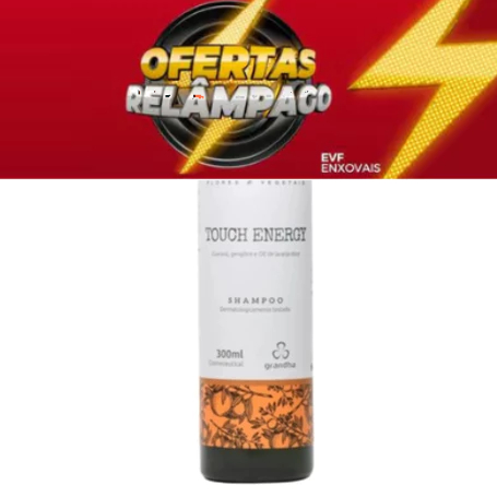 GRandha Shampoo Touch Energy 300ml Energizante para Aliviar Tensão e combate a Insônia em Oferta na Shopee