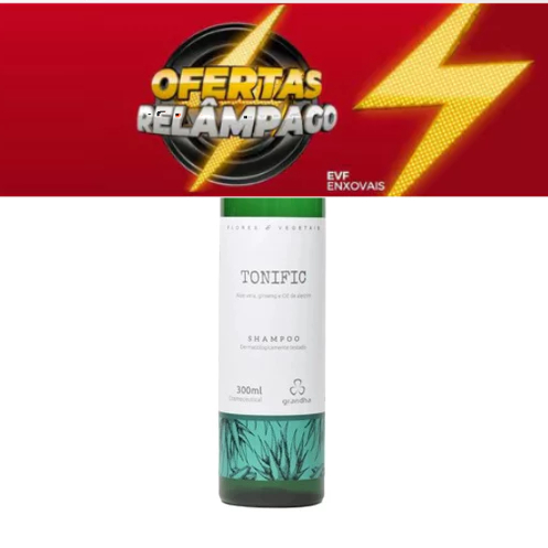 Grandha Shampoo Tonificante Tonific 300ml Fortalece e Estimula o Crescimento dos Cabelos em Oferta na Shopee