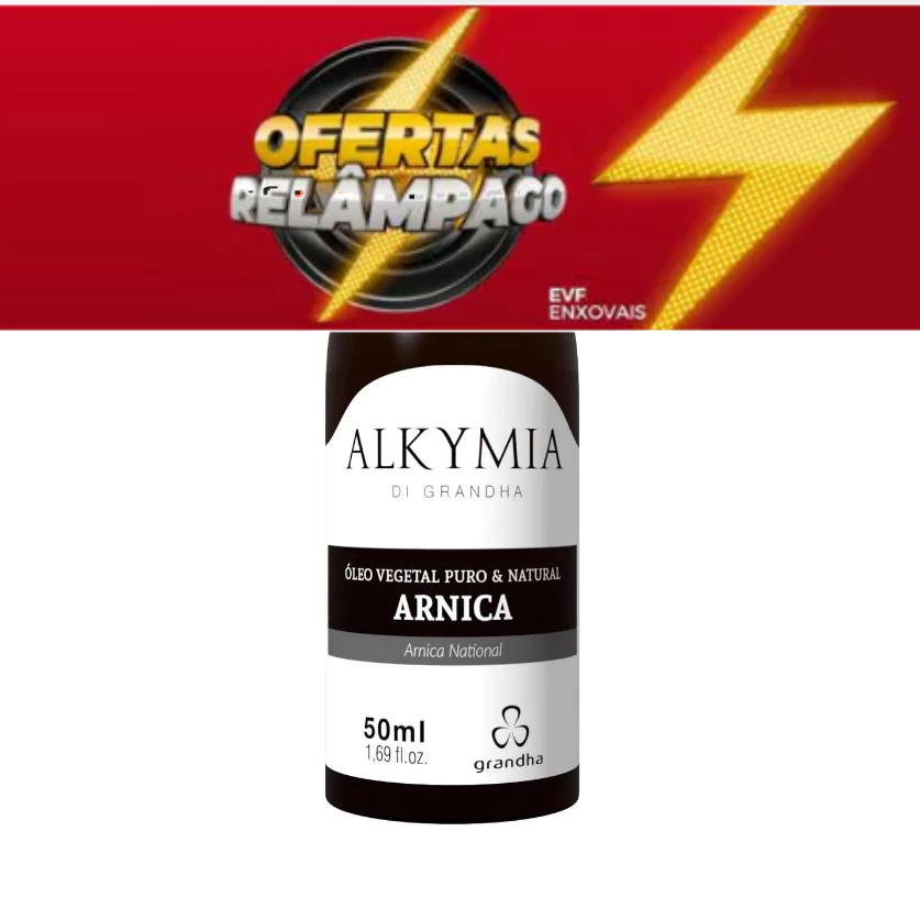Grandha Alkymia Óleo Vegetal De Arnica 100% Puro 50ml - Massagem e terapia