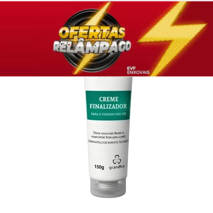 Creme Finalizador Massagem Para os Pés Grandha 150G Creme para pedicure