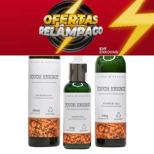 Kit Grandha Touch Energy Flores & Vegetais Alivia Tensão o Estresse óleo essencial de laranja doce